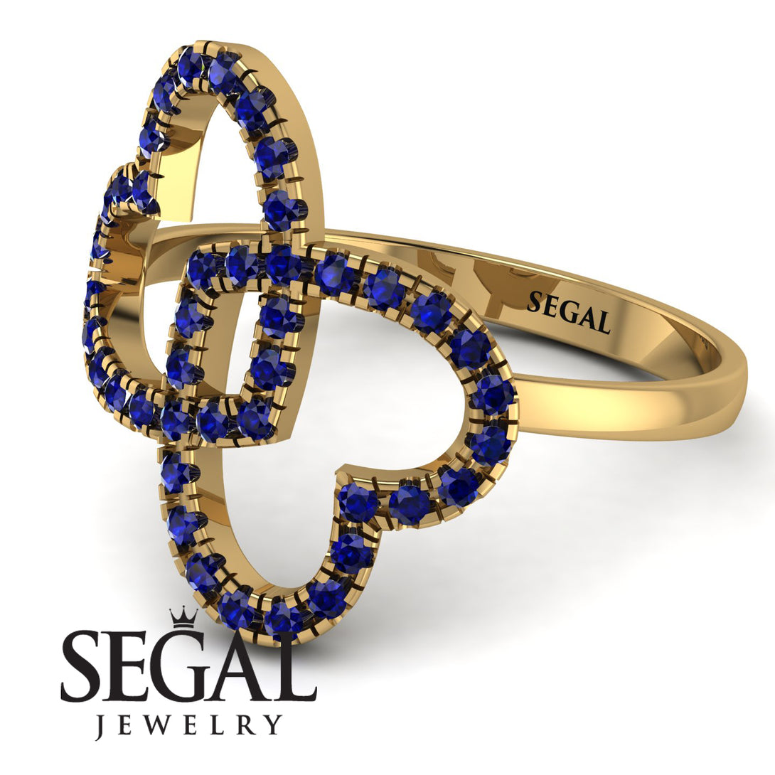 Two Hearts Sapphire Ring - Selena No. 73