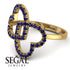 Two Hearts Sapphire Ring - Selena No. 73