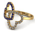 Two Hearts Sapphire Ring - Selena No. 13