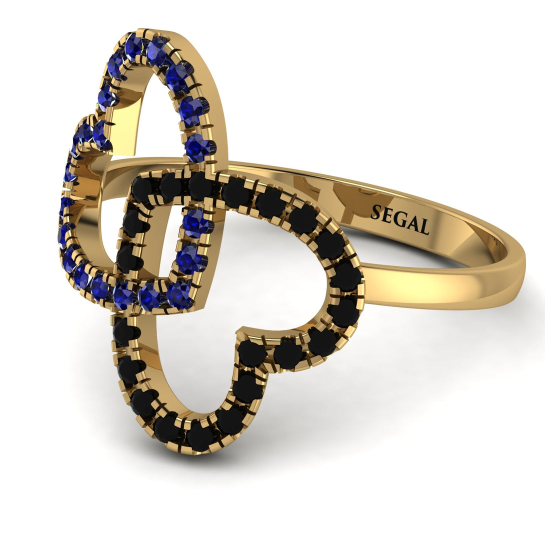Two Hearts Sapphire Ring - Selena No. 43