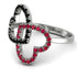 Two Hearts Black Diamond Ring - Selena No. 54