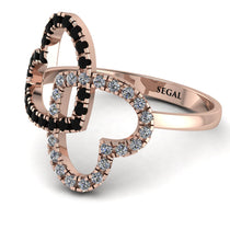 Two Hearts Black Diamond Ring - Selena No. 8 image 1