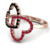 Two Hearts Black Diamond Ring - Selena No. 53 image 1