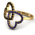 Two Hearts Black Diamond Ring - Selena No. 67