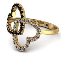 Two Hearts Black Diamond Ring - Selena No. 7 image 1
