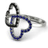 Two Hearts Black Diamond Ring - Selena No. 69
