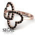 Two Hearts Black Diamond Ring - Selena No. 38 image 10