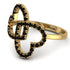 Two Hearts Black Diamond Ring - Selena No. 37