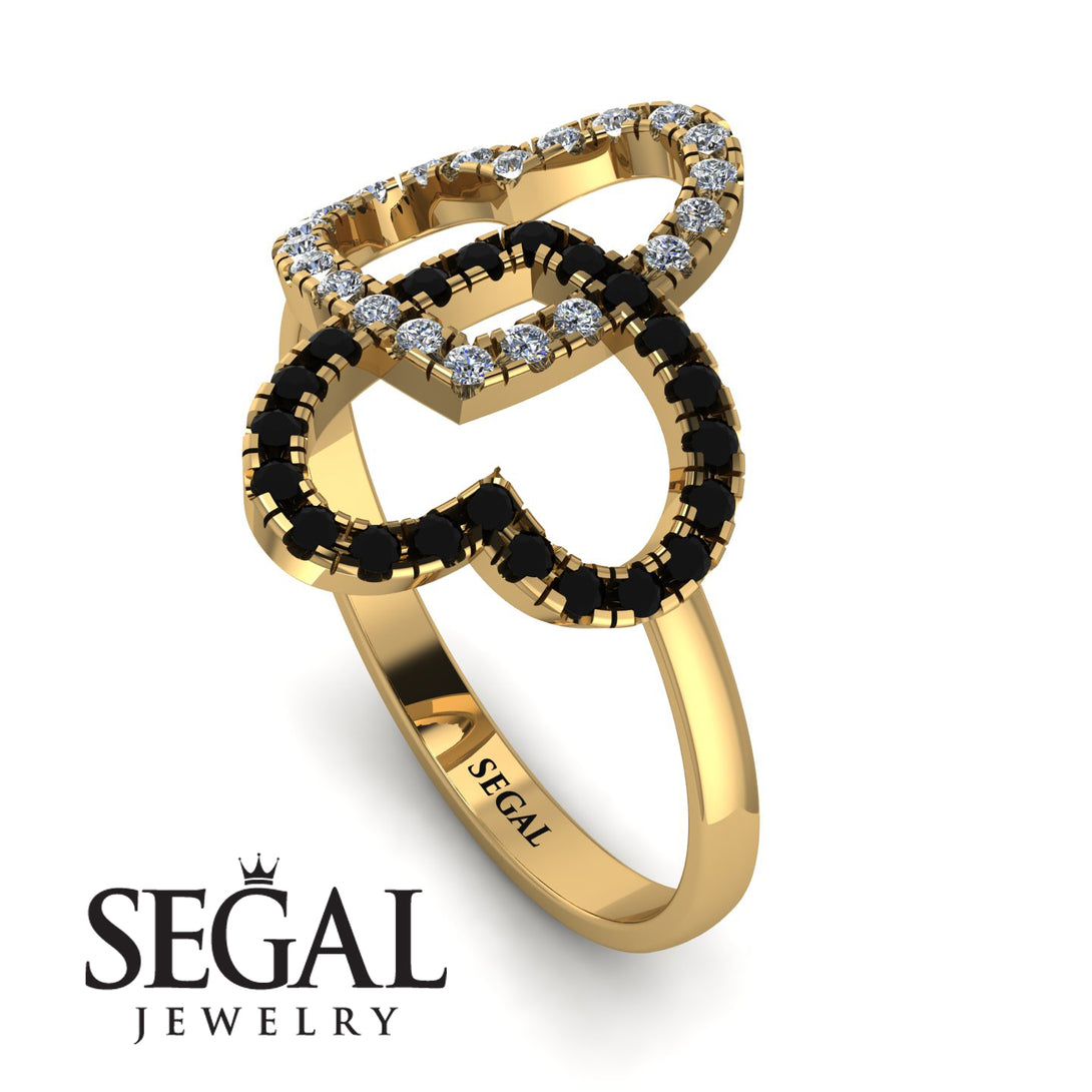 Two Hearts Diamond Ring - Selena No. 31