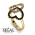 Two Hearts Diamond Ring - Selena No. 31