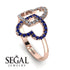Two Hearts Diamond Ring - Selena No. 62