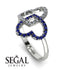 Two Hearts Diamond Ring - Selena No. 63