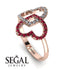 Two Hearts Diamond Ring - Selena No. 47