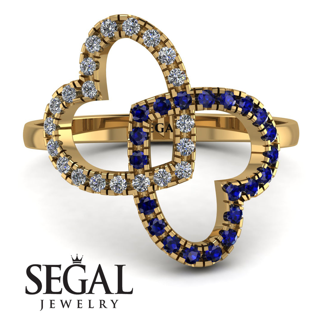 Two Hearts Diamond Ring - Selena No. 61