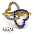 Two Hearts Diamond Ring - Selena No. 61