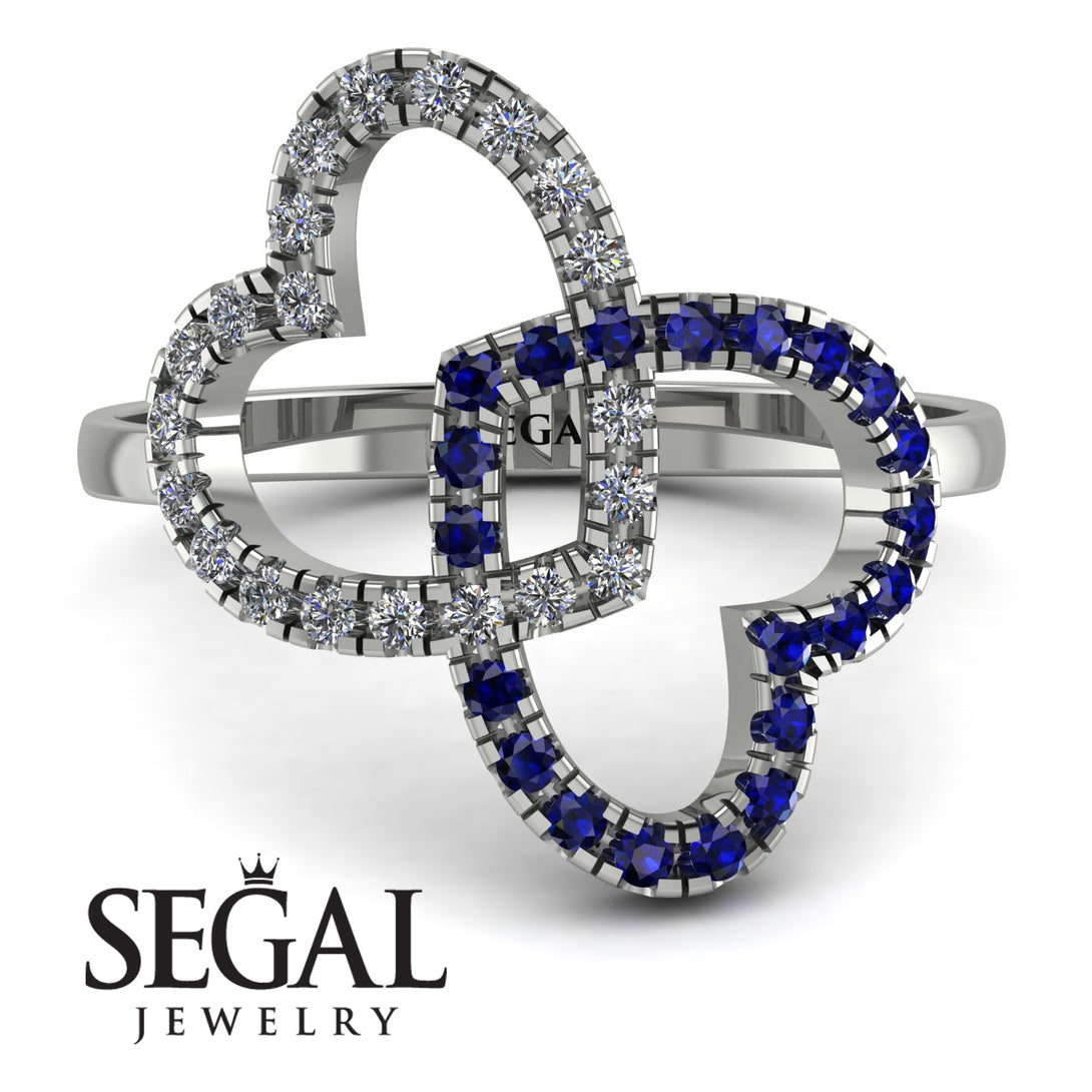 Two Hearts Diamond Ring - Selena No. 63