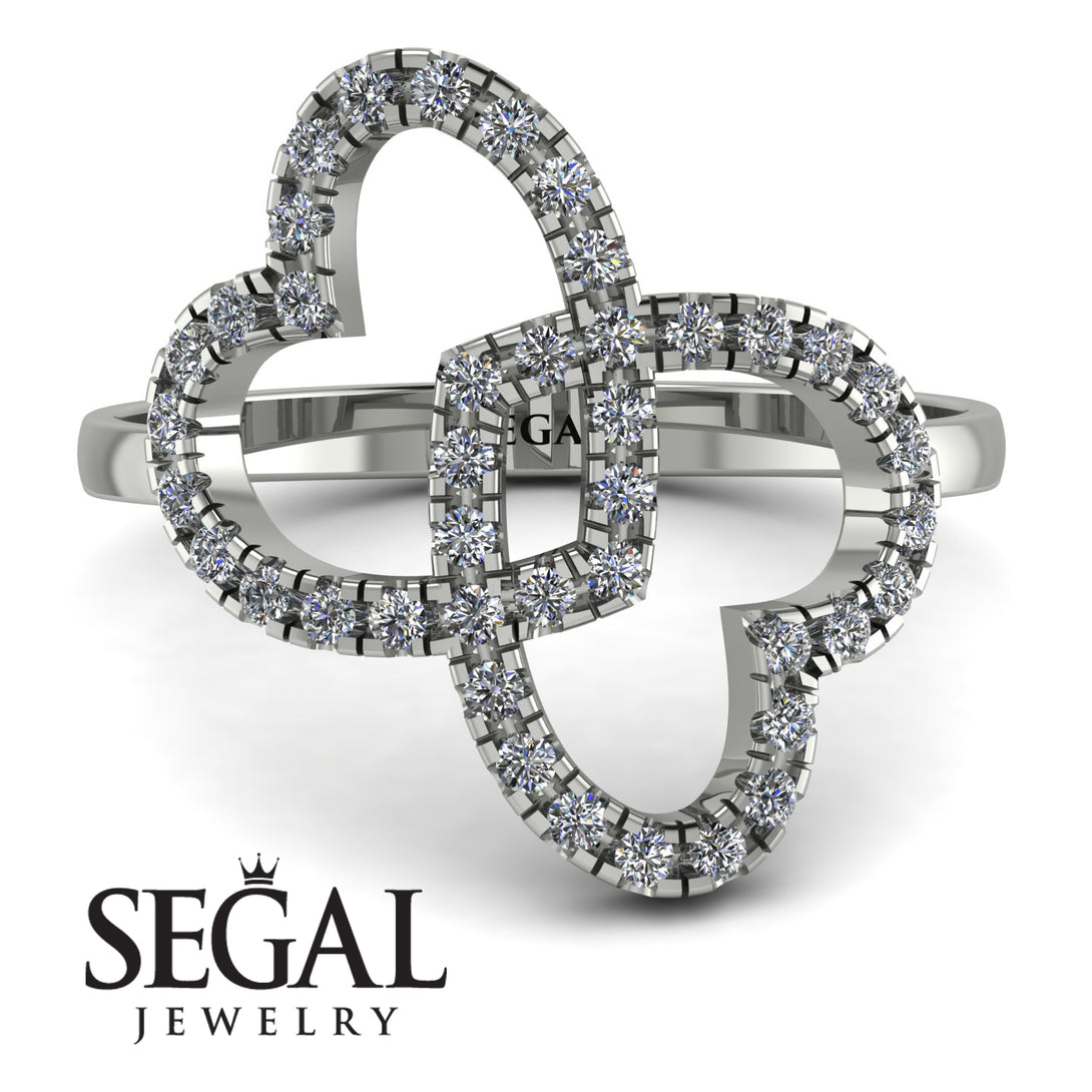 Two Hearts Diamond Ring - Selena No. 3