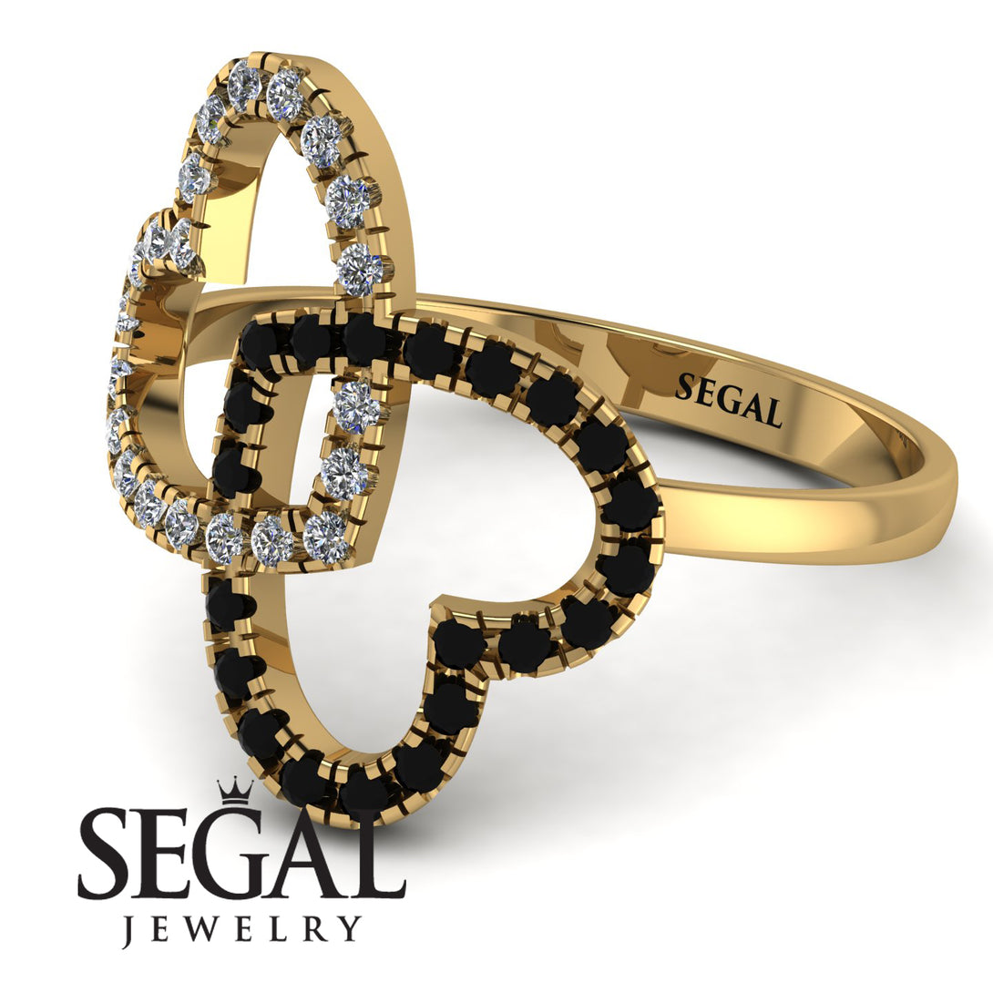 Two Hearts Diamond Ring - Selena No. 31