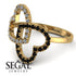 Two Hearts Diamond Ring - Selena No. 31
