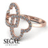Two Hearts Diamond Ring - Selena No. 2