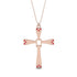 Two Parts Ruby Cross Necklace - Felix No. 11 image 1