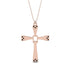 Two Parts Black Diamond Cross Necklace - Felix No. 8