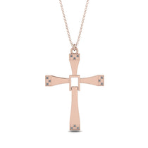 Two Parts Diamond Cross Necklace - Felix No. 2 image 1