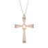 Two Parts Diamond Cross Necklace - Felix No. 2