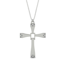 Two Parts Diamond Cross Necklace - Felix No. 3 image 1