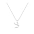 Tzadik - Hebrew Alef-Bet letter diamond Necklace - Tzadik letter