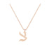 Tzadik - Hebrew Alef-Bet letter diamond Necklace - Tzadik letter