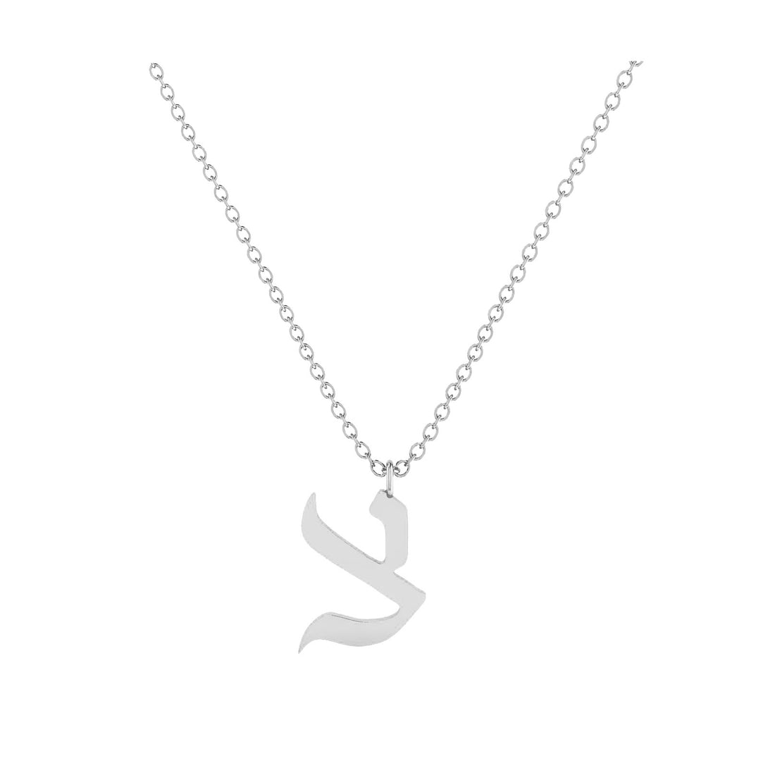 Tzadik - Hebrew Alef-Bet letter diamond Necklace - Tzadik letter