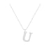 U - Letter Name Necklace Initial Necklace