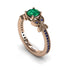 The Butterfly Stairs Green Emerald Ring- Amelia no. 8