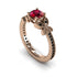 The Butterfly Stairs Ruby Ring- Amelia no. 11