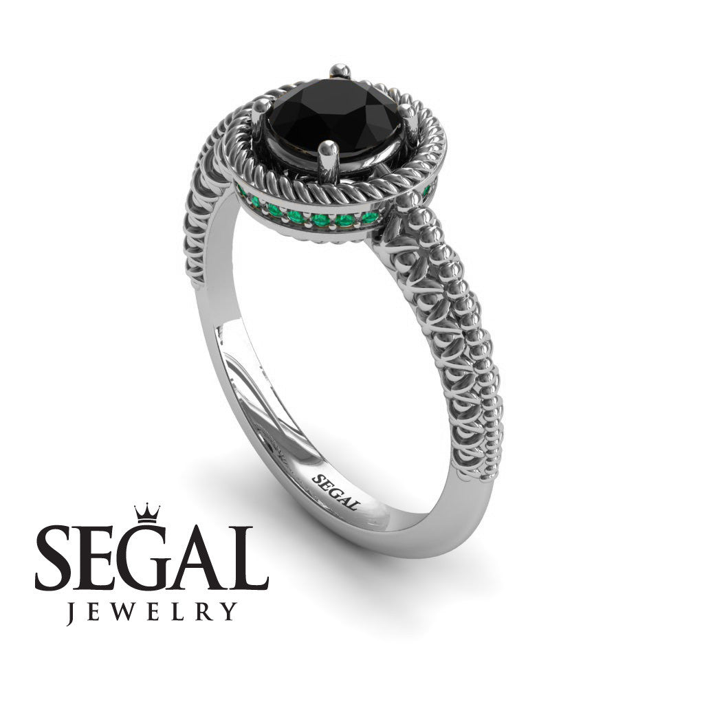 The Vintage Bling Black Diamond Ring - Vera no. 12