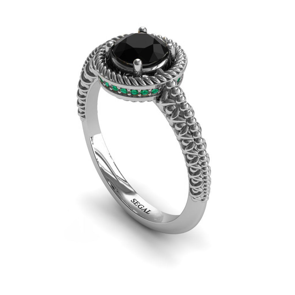 The Vintage Bling Black Diamond Ring - Vera no. 12