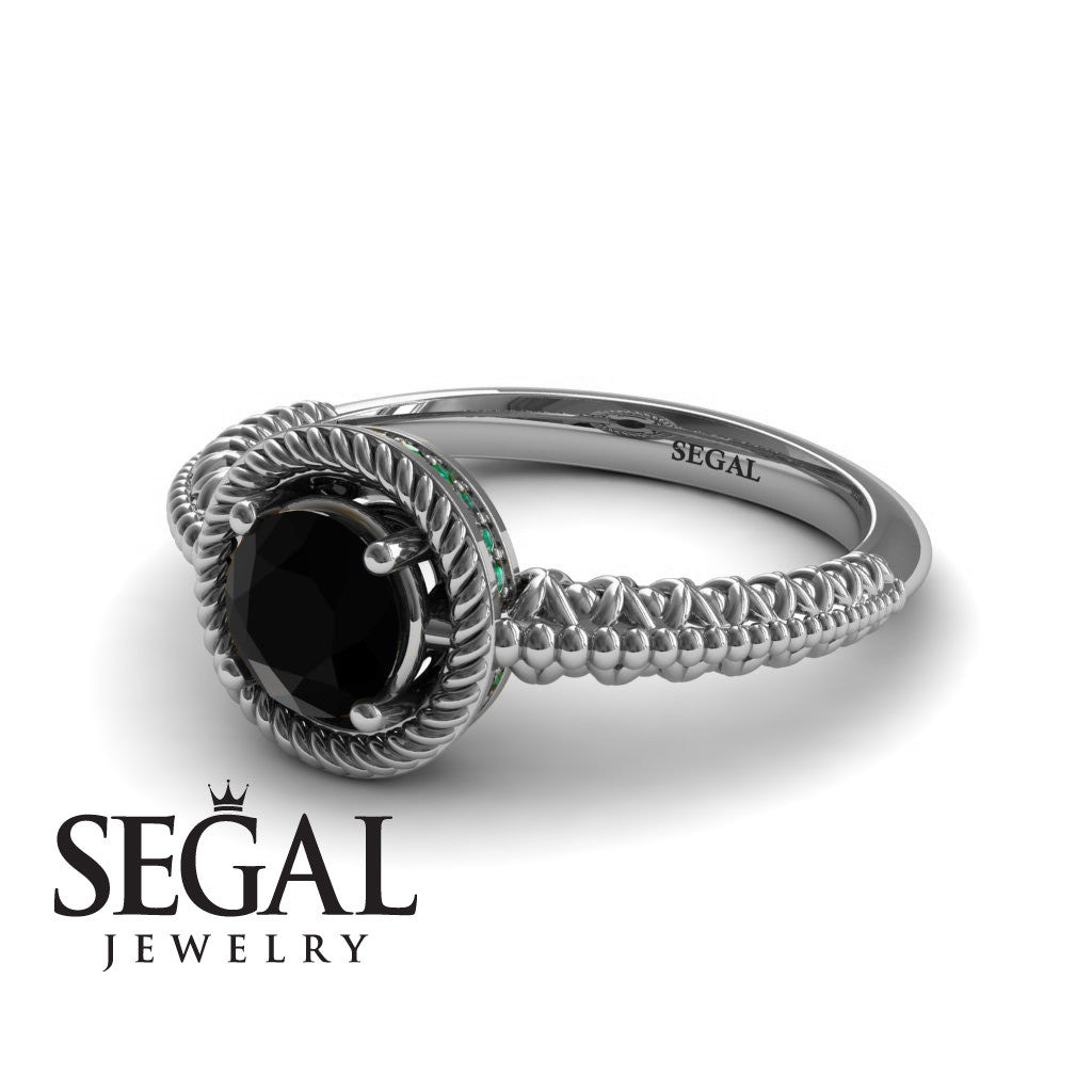 The Vintage Bling Black Diamond Ring - Vera no. 12