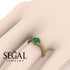 The Braid Ring Green Emerald Ring- Keira no. 4