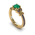 The Butterfly Stairs Green Emerald Ring- Amelia no. 7