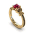 The Butterfly Stairs Ruby Ring- Amelia no. 10