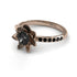Lotus Flower Black Diamond ring - Lotus no. 17