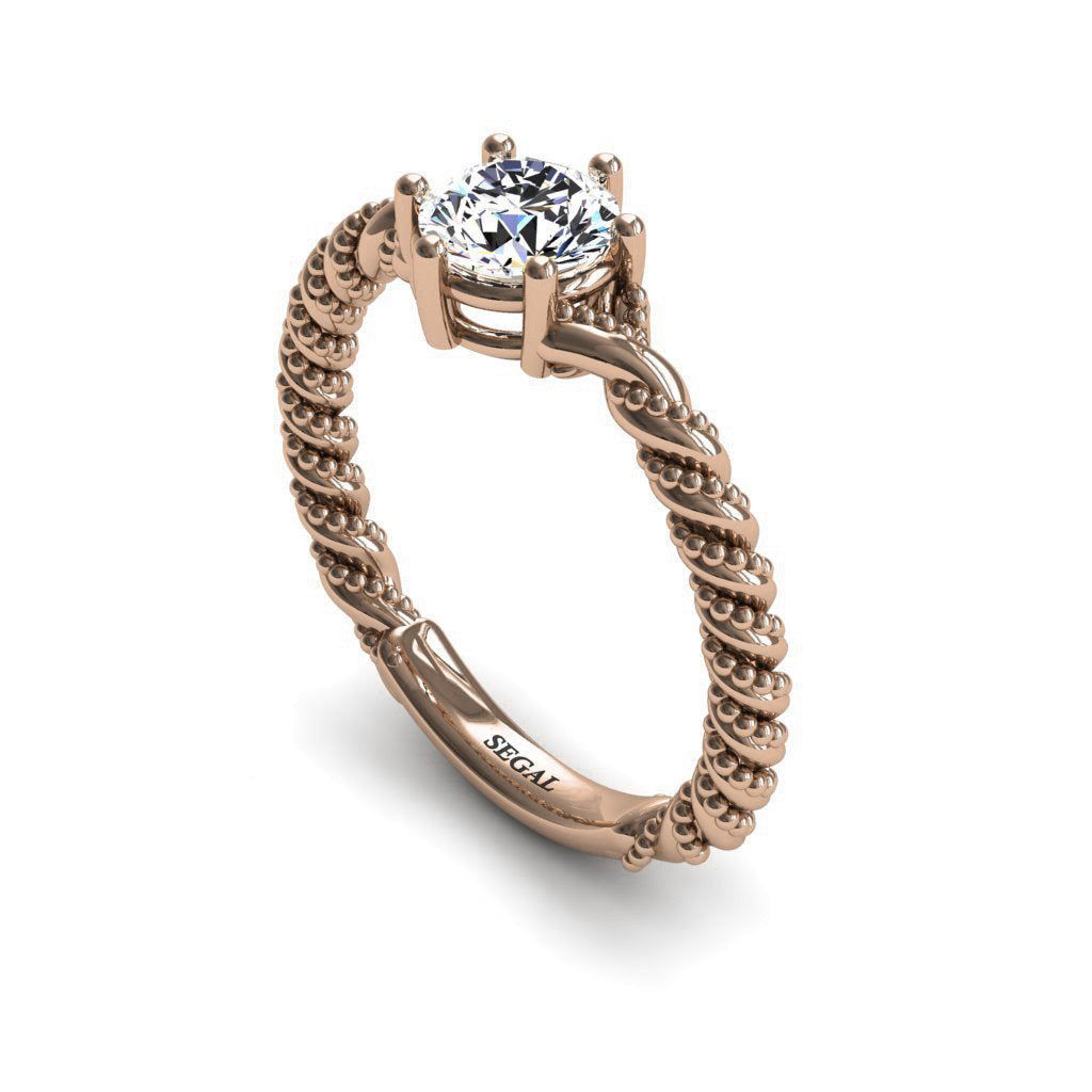 The Braid Ring Diamond Ring- Keira no. 2