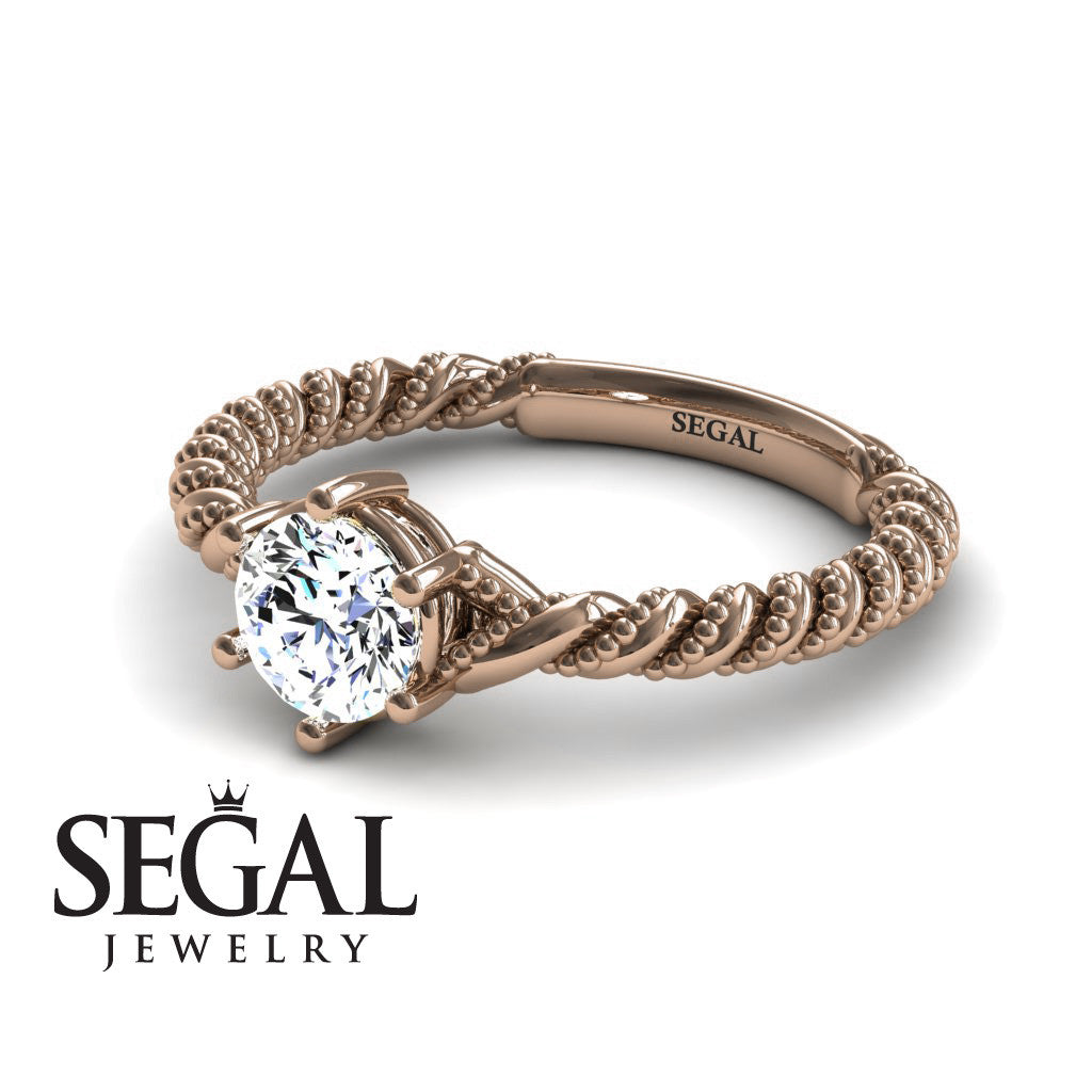 The Braid Ring Diamond Ring- Keira no. 2