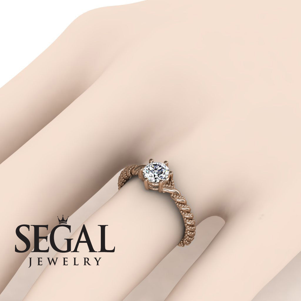 The Braid Ring Diamond Ring- Keira no. 2