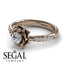 A lady's Rose Gold Diamond Ring - Elena no. 2