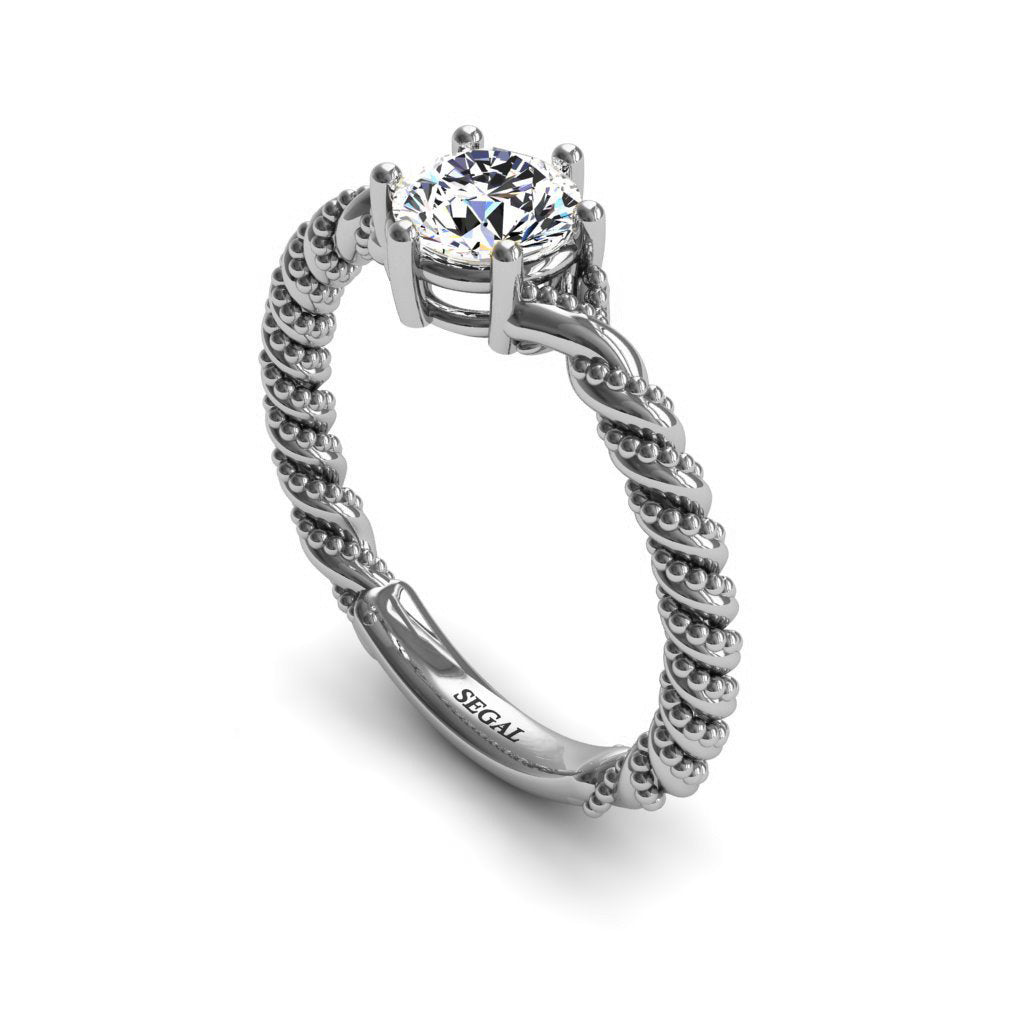 The Braid Ring Diamond Ring- Keira no. 3