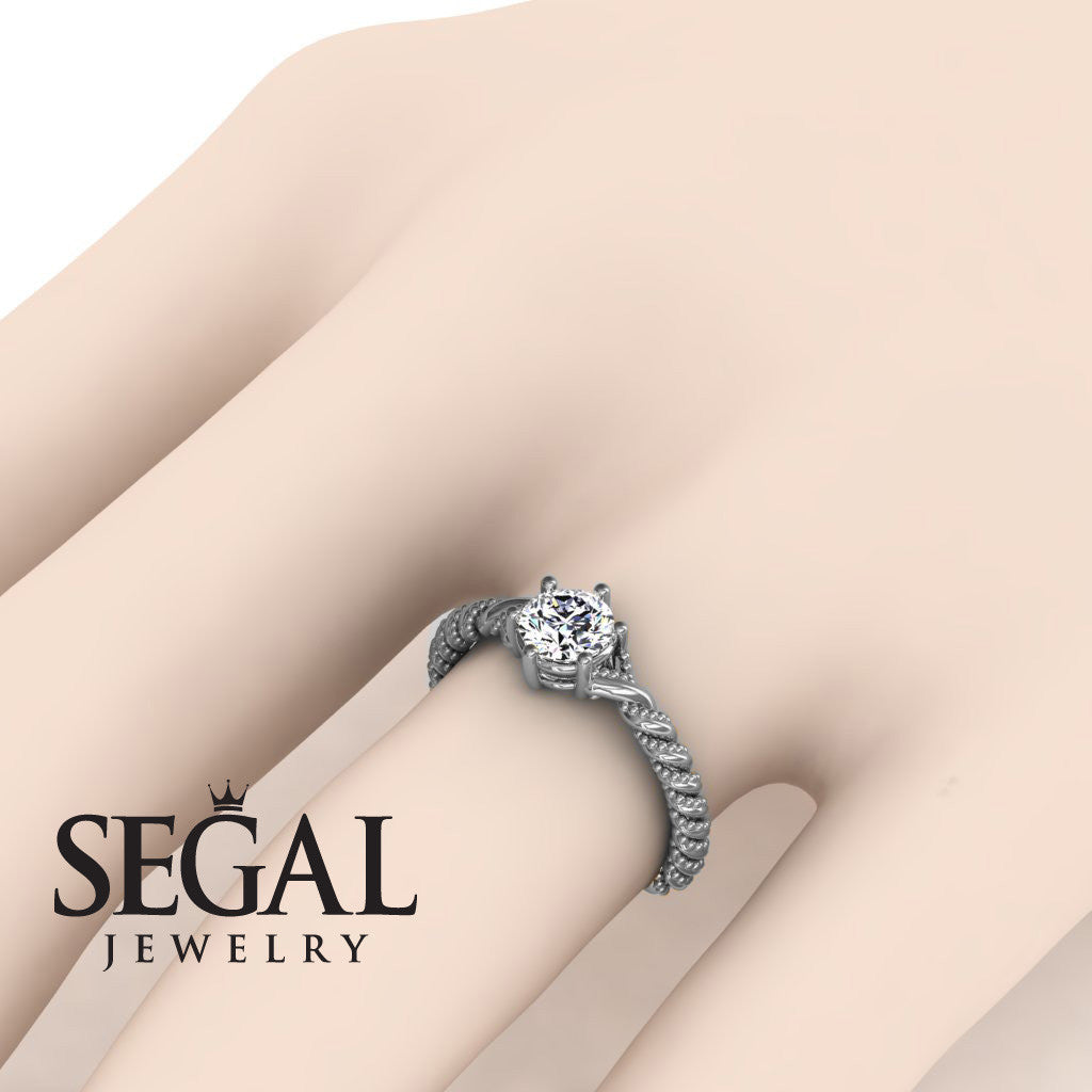 The Braid Ring Diamond Ring- Keira no. 3