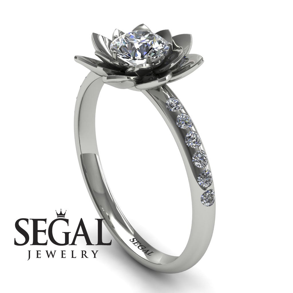 Adam's custom Lotus Flower Diamond ring - Lotus no. 31
