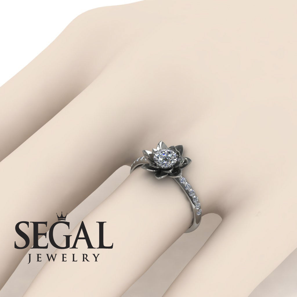 Adam's custom Lotus Flower Diamond ring - Lotus no. 31